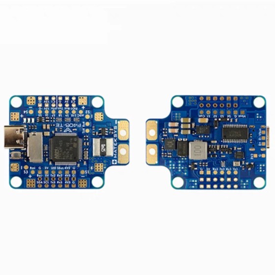 Matek System Mateksys FLIGHT CONTROLLER F405-TE STM32F405RGT6 ICM42688P SPL06 OSD-Steckplatz 6x UARTs 1x I2C 11x PWM-Ausgänge